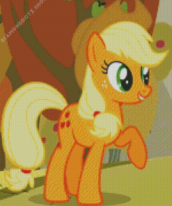 The Little Pony Applejack Cartoon Diamond Painting