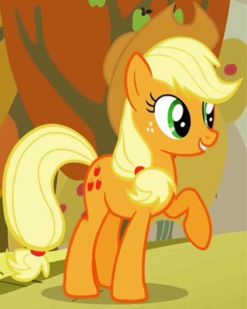 The Little Pony Applejack Cartoon Diamond Painting