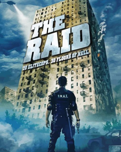 The Raid Movie Poster Diamond Painting