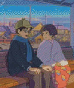 The Wind Rises Anime Couple Diamond Painting