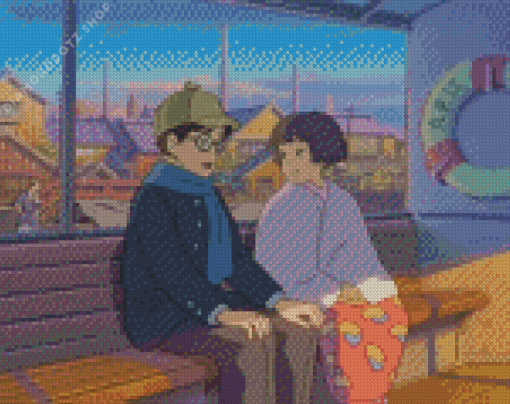 The Wind Rises Anime Couple Diamond Painting