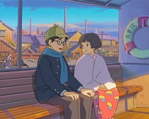 The Wind Rises Anime Couple Diamond Painting