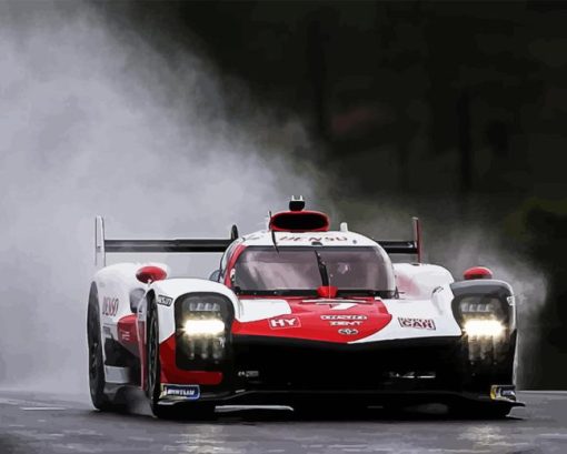 Toyota Hypercar With Smoke Diamond Painting