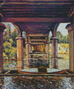 Under The Bridge At Hampton Court Diamond Painting