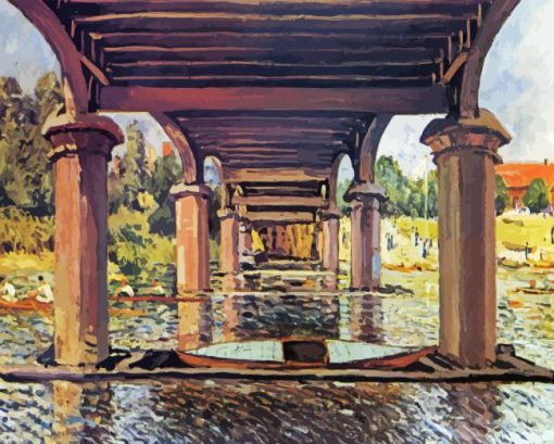 Under The Bridge At Hampton Court Diamond Painting