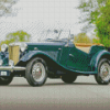 Vintage Green MG TD Car Diamond Painting