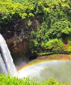 Wailua Waterfall Diamond Painting