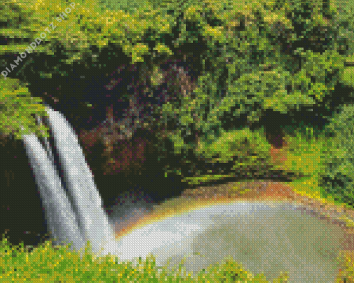 Wailua Waterfall Diamond Painting