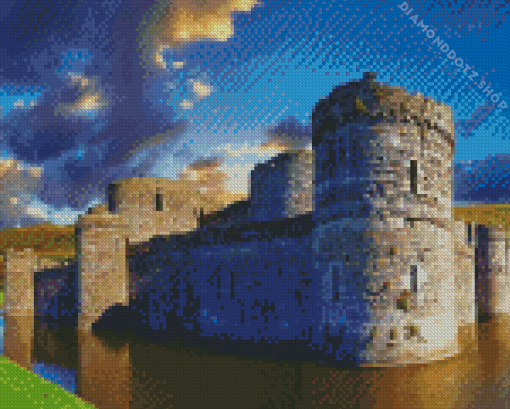 Wales Beaumaris Castle Diamond Painting