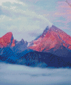 Watzmann Sunset Diamond Painting