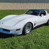 White 1982 Corvette Car Diamond Painting