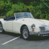 White Mga Sport Car Diamond Painting