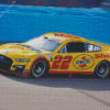 Yellow 22 Nascar Diamond Painting