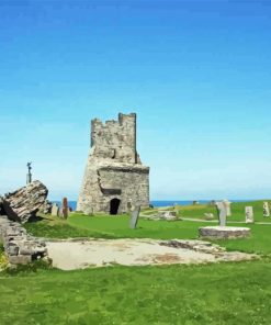 Aberystwyth Ruins Diamond Painting