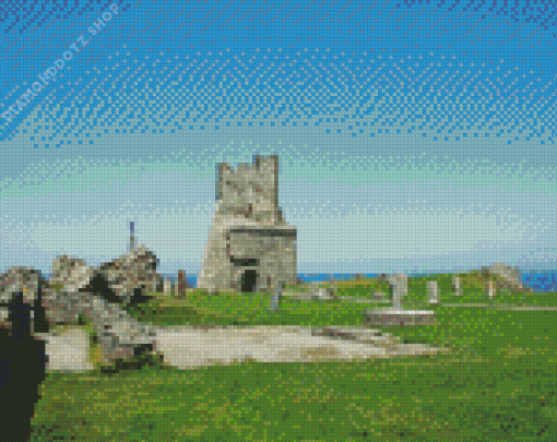 Aberystwyth Ruins Diamond Painting