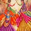 Abstract Indian Women Dancing Diamond Painting