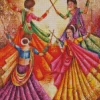 Abstract Indian Women Dancing Diamond Painting