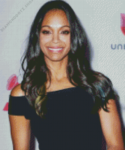 Actress Zoe Saldana Diamond Painting