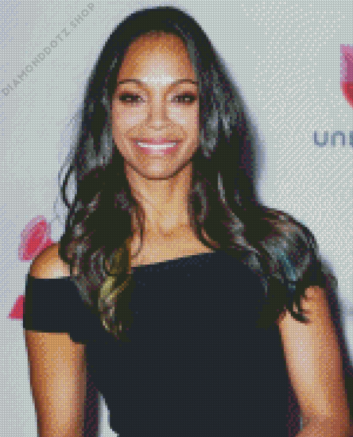 Actress Zoe Saldana Diamond Painting