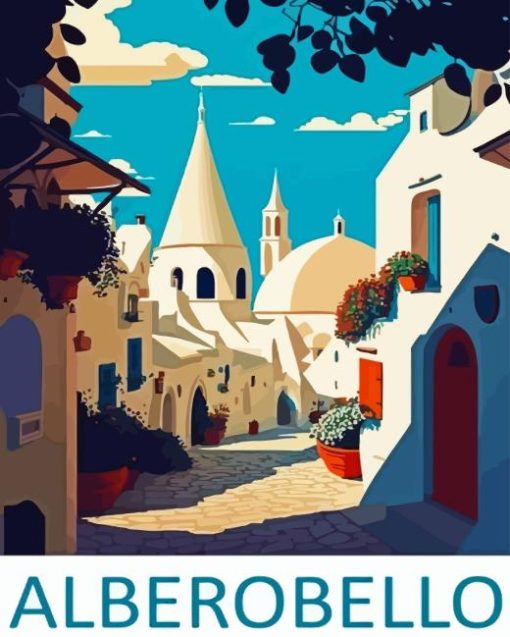 Alberobello Poster Diamond Painting