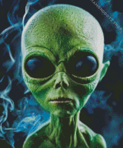 Alien Smoking Diamond Painting