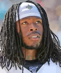 Alvin Kamara American Football Player Diamond Painting