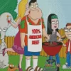 American Dad Bbq Diamond Painting