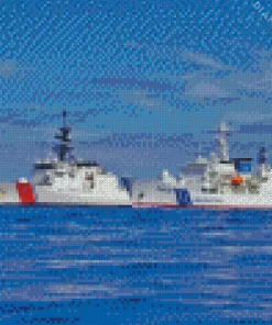 Armed Force Ship US Coast Guard Diamond Painting