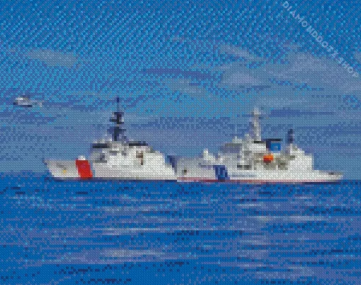 Armed Force Ship US Coast Guard Diamond Painting