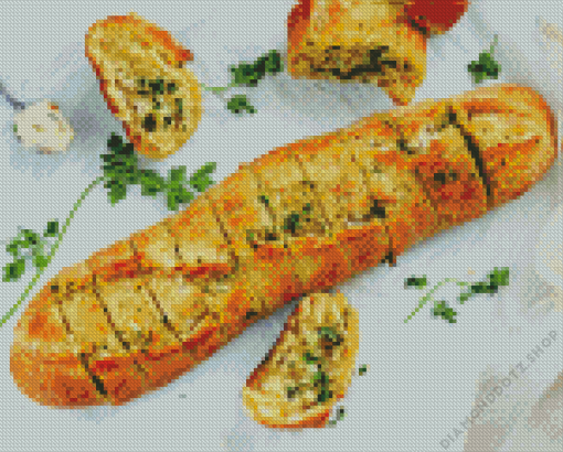 Baguette Garlic Diamond Painting