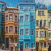 Balat Turkey Colorful Buildings Diamond Painting