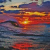 Big Wave Sunrise Diamond Painting