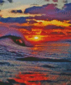 Big Wave Sunrise Diamond Painting