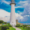 Biloxi Lighthouse Mississippi Diamond Painting