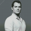 Black And White Henry Cavill Diamond Painting