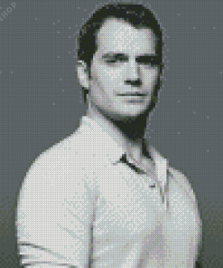 Black And White Henry Cavill Diamond Painting