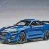 Blue Mustang Car Diamond Painting