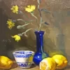 Blue Vase With Lemons Diamond Painting