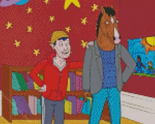 Bojack And Todd Diamond Painting