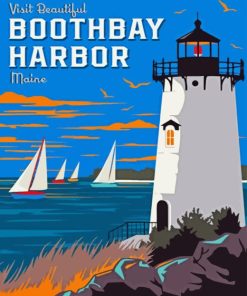 Boothbay harbor Maine Diamond Painting