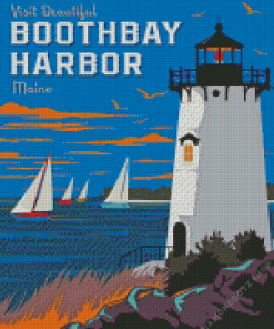 Boothbay harbor Maine Diamond Painting