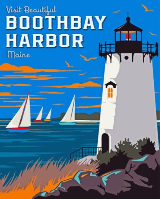 Boothbay harbor Maine Diamond Painting