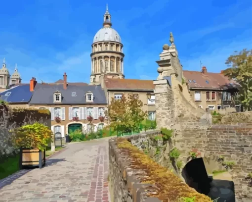 Boulogne Sur Mer France Buildings Diamond Painting