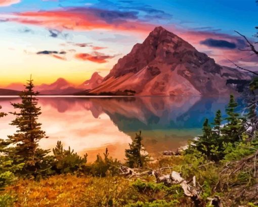 Bow Lake Diamond Painting