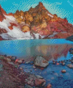 Broken Top Mountain in Oregon Diamond Painting