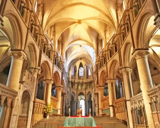 Canterbury Cathedral Inside Diamond Painting