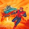 Captain Scarlet Character Art Diamond Painting