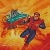 Captain Scarlet Character Art Diamond Painting