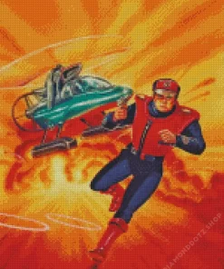 Captain Scarlet Character Art Diamond Painting