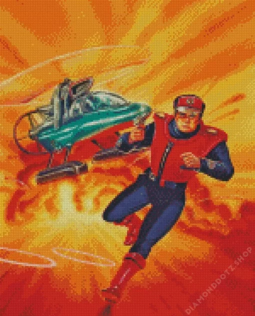 Captain Scarlet Character Art Diamond Painting